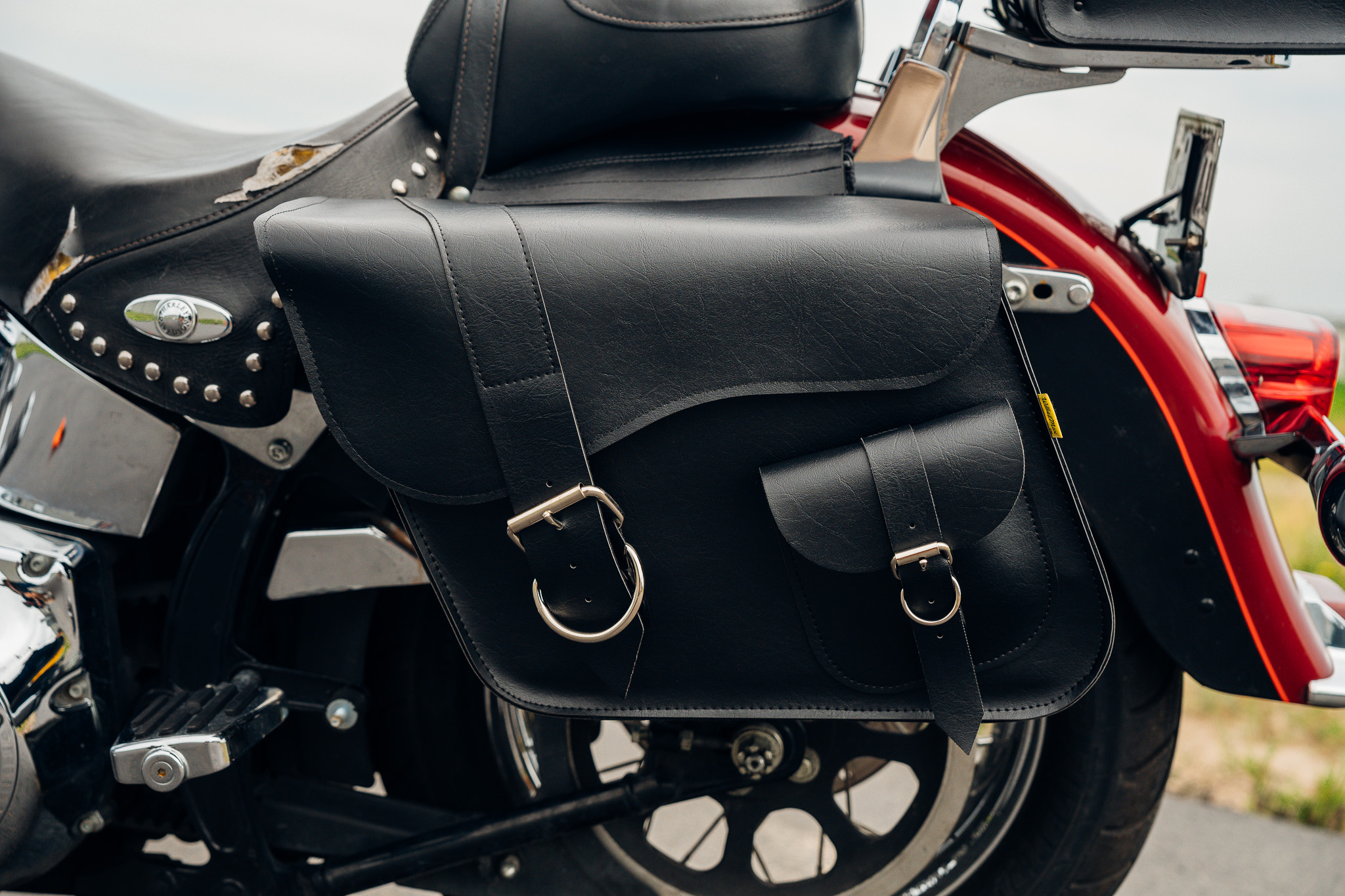 Willie & Max Ranger Series Large Slant Saddlebags. Handcrafted in the USA. Limited Lifetime Warranty - Image 8