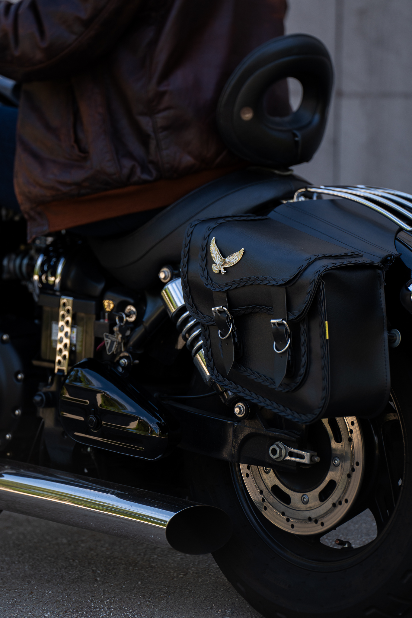 Willie & Max Black Magic Series Compact Slant Saddlebags. Handcrafted in the USA. Limited Lifetime Warranty - Image 14