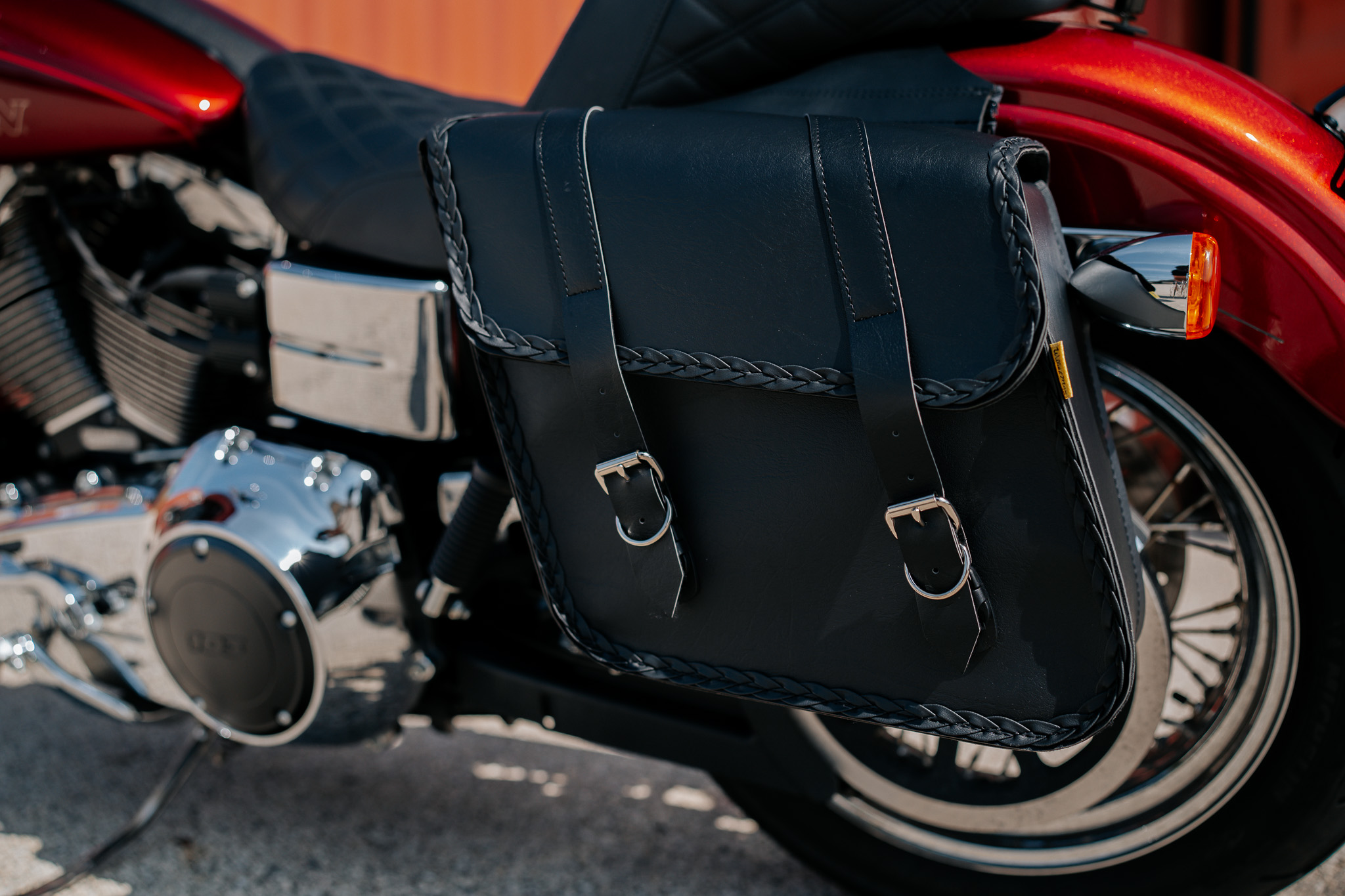 Willie & Max Braided Series Compact Slant Saddlebags. Handcrafted in the USA. Limited Lifetime Warranty. - Image 11