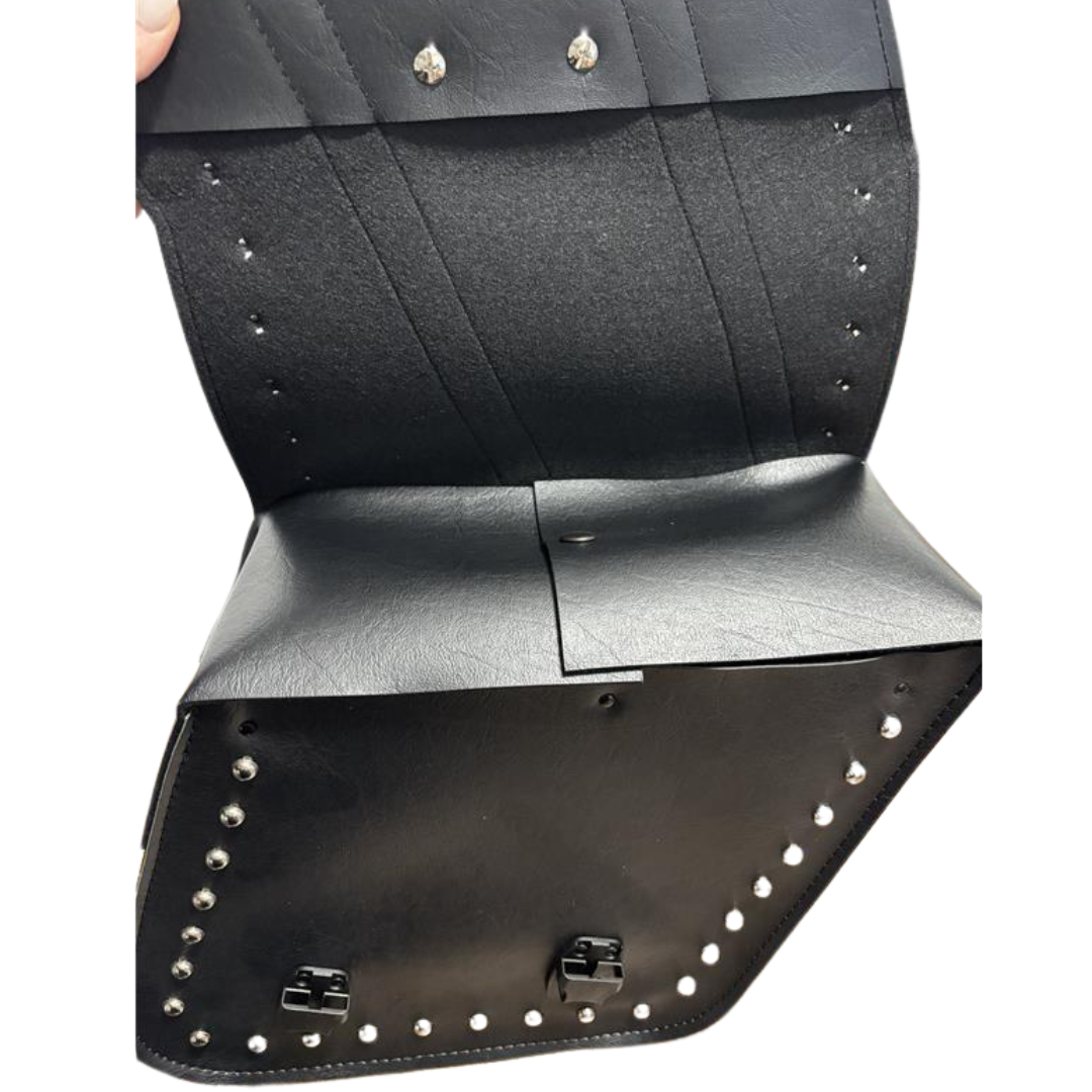 Willie & Max Studded Series Compact Slant Saddlebags. Handcrafted in the USA. Limited Lifetime Warranty - Image 11