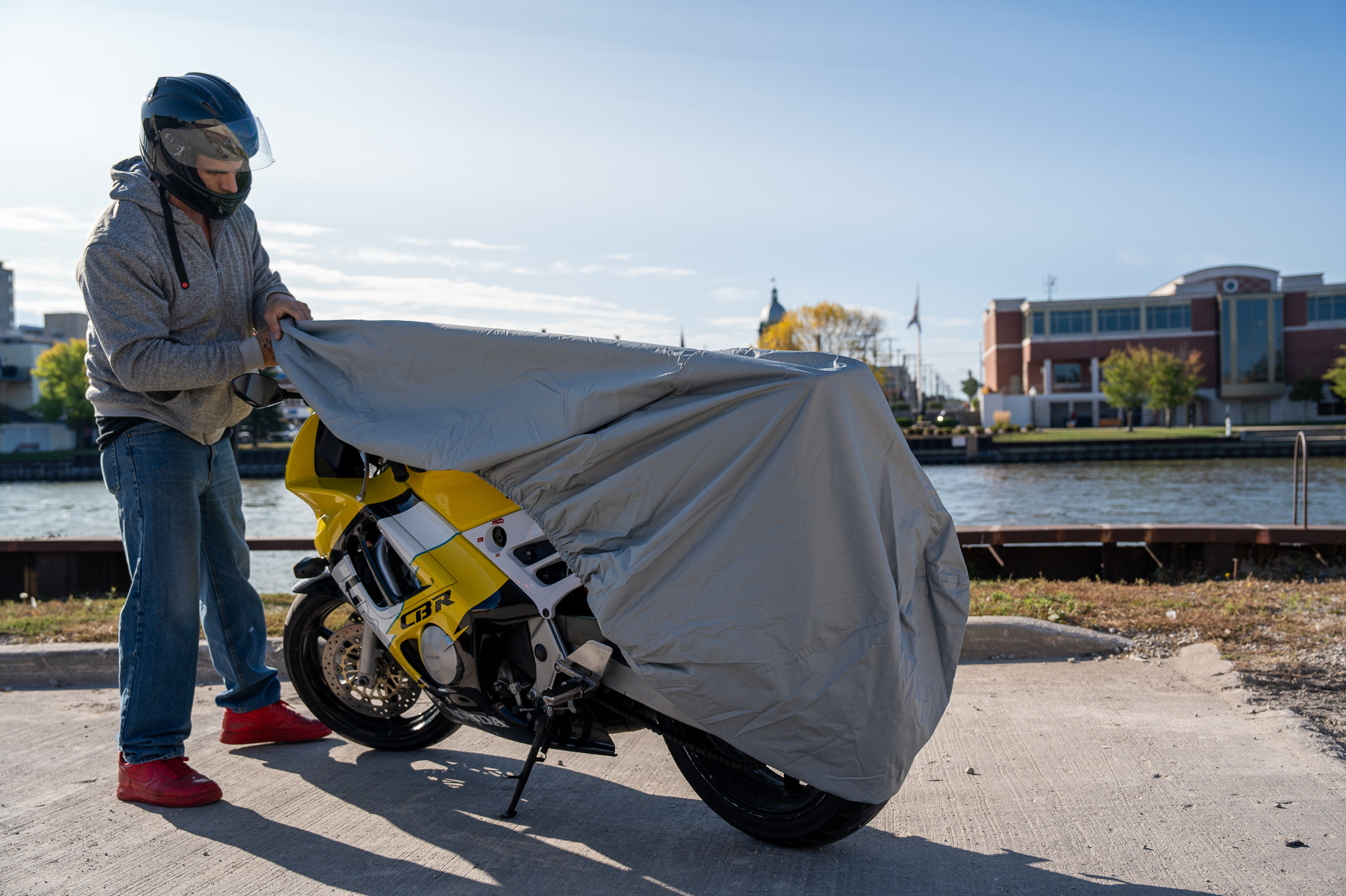 Dowco WeatherAll Plus Motorcycle Cover | Grey | Limited Lifetime Warranty | 51614-07, 51223-07, 50003-07, 50002-07, 50124-07, 50004-07, 50005-07, 50006-07 - Image 9