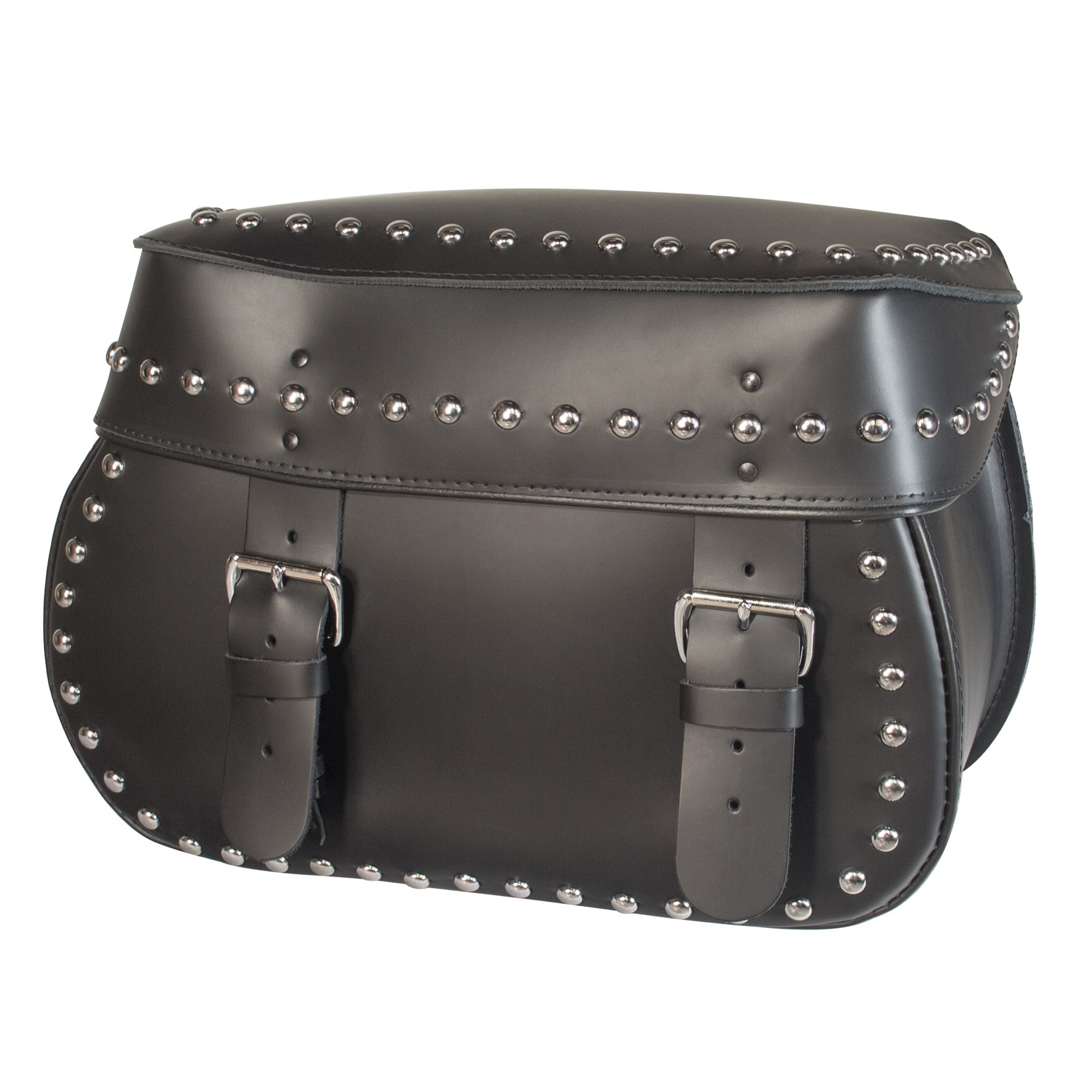 Willie and Max Mighty Legend Studded Leather Saddlebags