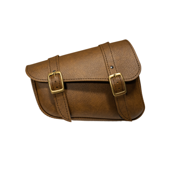 Willie & Max Brass Monkey Swingarm Bag 4.0 L – Dual Shock in Warm Brown