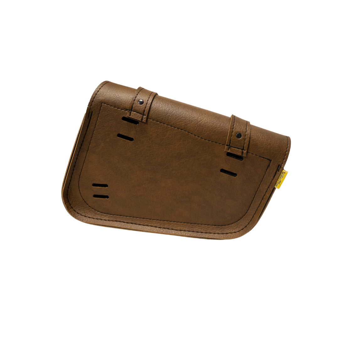 Willie & Max 4.0L Warm Brown Swingarm Bag for Honda Rebel