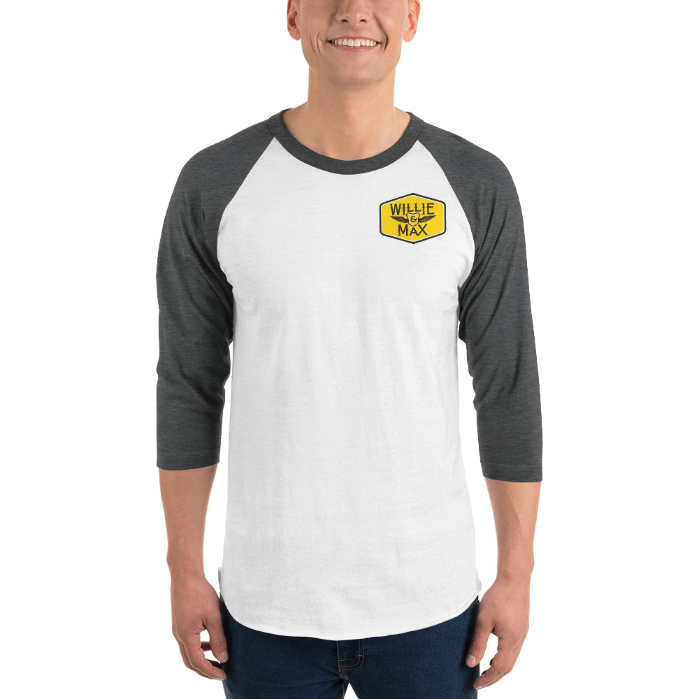 Willie & Max 3/4 sleeve raglan shirt
