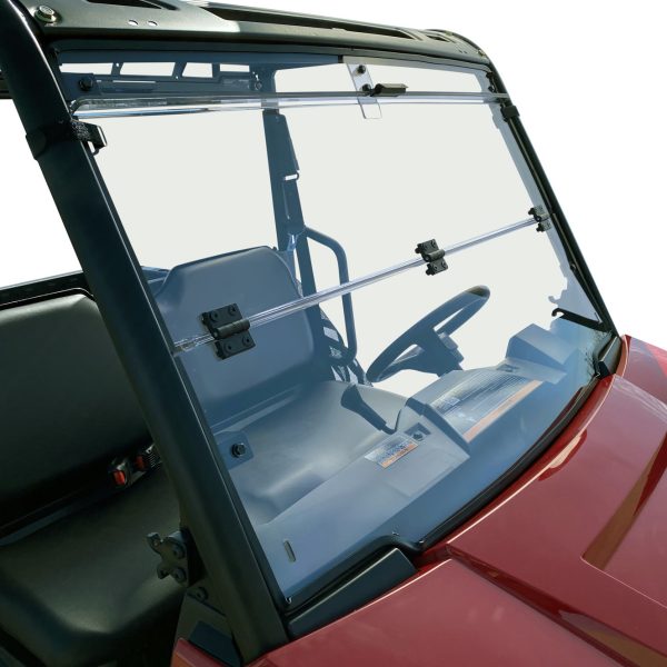 Dowco Powersports Polaris Ranger Mid-Size 500, 570 Folding Windshield Heavy-Duty UTV Windshield, Easy Installation, Flexible Airflow,Weather & Trail Protection, Made in the USA , All Terrain Windshield | Side by Side Accessories V000349-12200Z